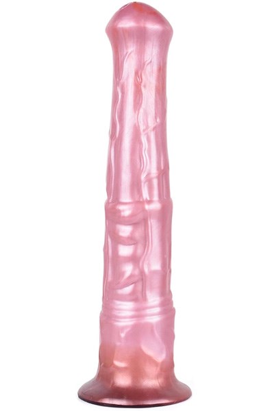 Pink Alien Jolly Star Metallic Dildo 42 cm