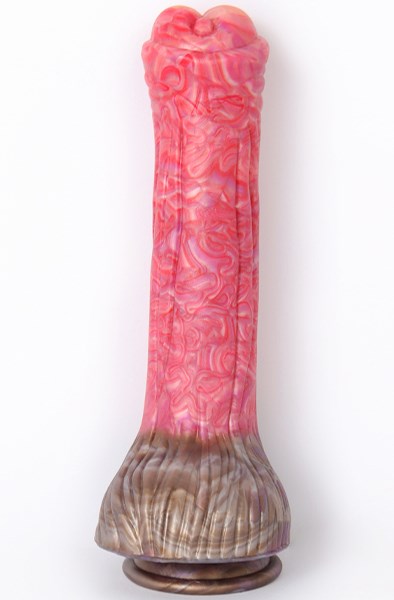 Pink Alien Soft Liquid Silicone Dildo Red 26 cm