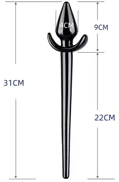 Plug Tail ZooTail Black 31 cm