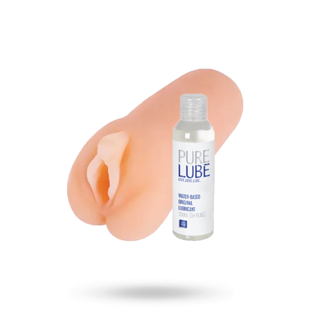 POCKET PUSSY CLIT ORGASM #2 SETTI PURE LUBE ORIGINAL LIUKUVOITEELLA 150 ML