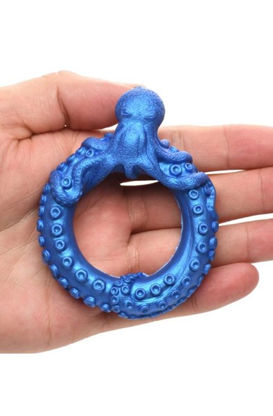 Poseidon's Octo-Ring Silicone Cock Ring Blue