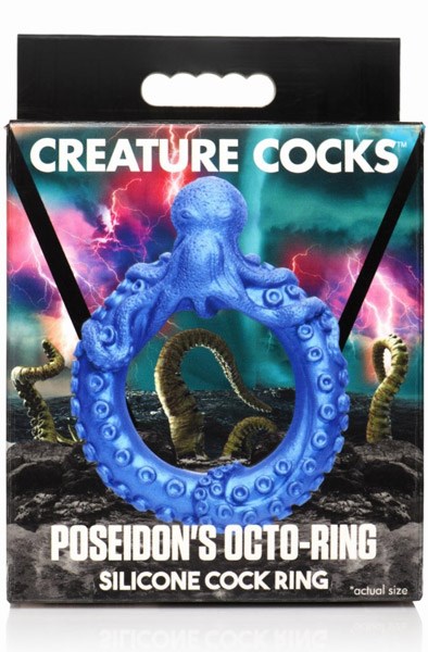 Poseidon's Octo-Ring Silicone Cock Ring Blue