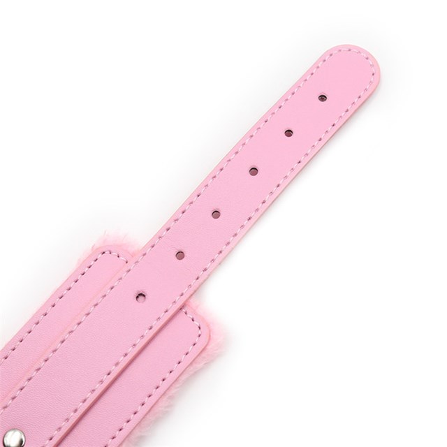 Premium Fur Lined Wrist Restraints Pink