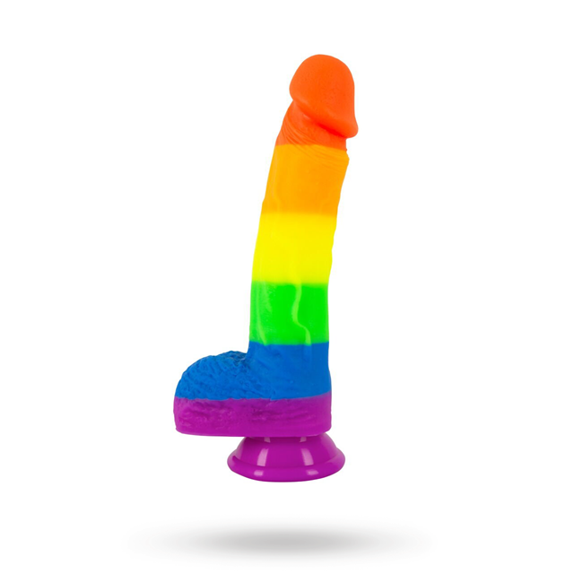 PRIDE! Rainbow Dildo 21 cm