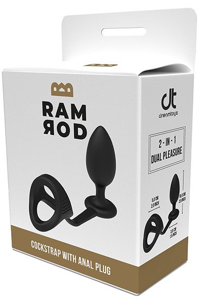 Ramrod Cockstrap With Anal Plug