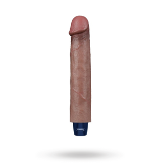 Real Softee Vibrating Dildo Brown 22,5 Cm