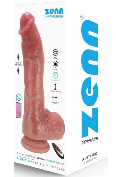 Realistic Dildo Thrusting/Warming Function 22 cm