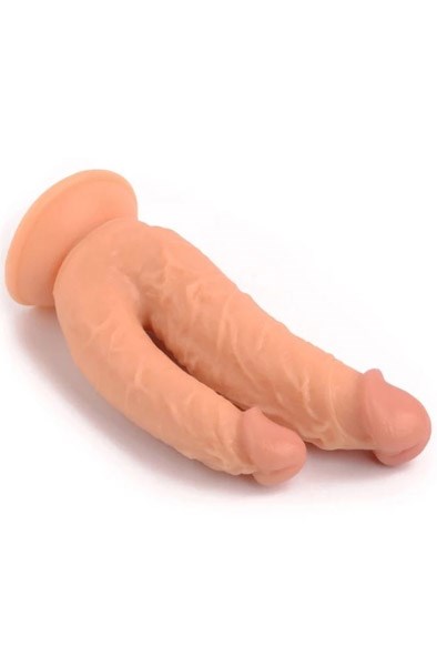 Realistic Penis Double Penetration Flesh 21 cm