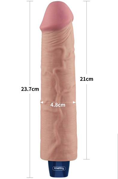 Rechargeable Vibrating Dildo 23,7 cm