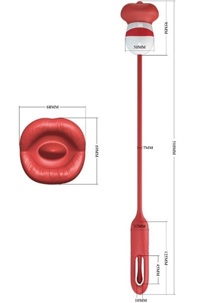 Romance Alyss Red Mouth Vibrator