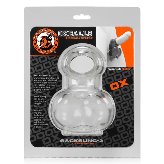 Sacksling-2 Soft and Stretchy Ballsling - Clear