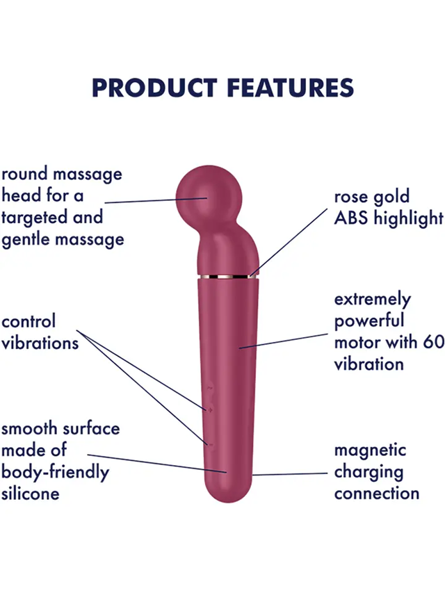 Satisfyer Planet Wand-er Berry/Rosegold