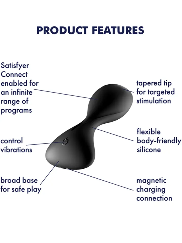 Satisfyer Trendsetter Vibrating Anal Plug Black