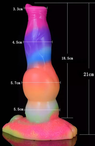 Siren Glow-in-The-Dark Dildo 21,5 cm