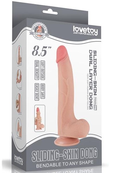 Sliding-Skin Dual Layer Dildo 20 cm