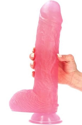 Spartaco Dildo Transparent Pink 32,5 Cm