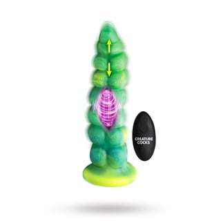 Squirmer Thrusting & Vibrating Dildo 23 Cm