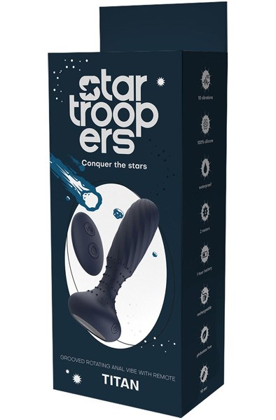Startroopers Titan Vibrating Anal Vibe With Remote