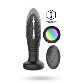 Tainy Thrusting Led Lighted Anal Plug With Remote
