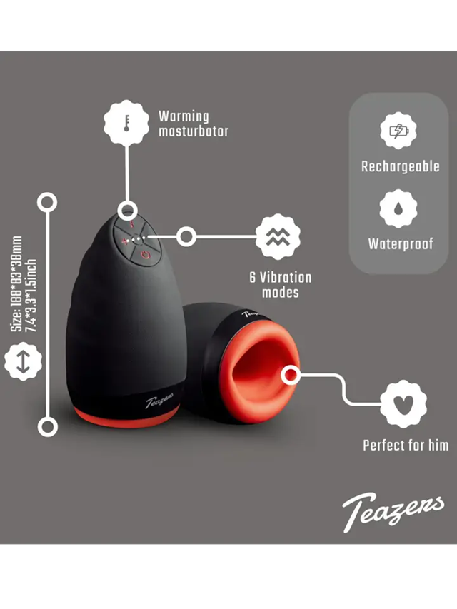 Teazers Heat & Vibration Masturbator