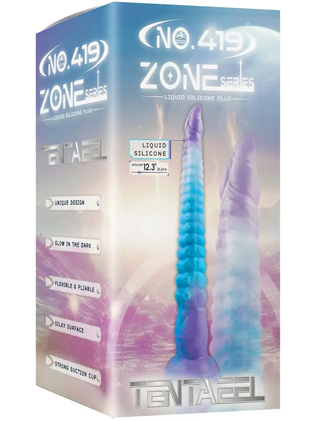 Tentaeel Glow In The Dark Dildo 31,2 cm