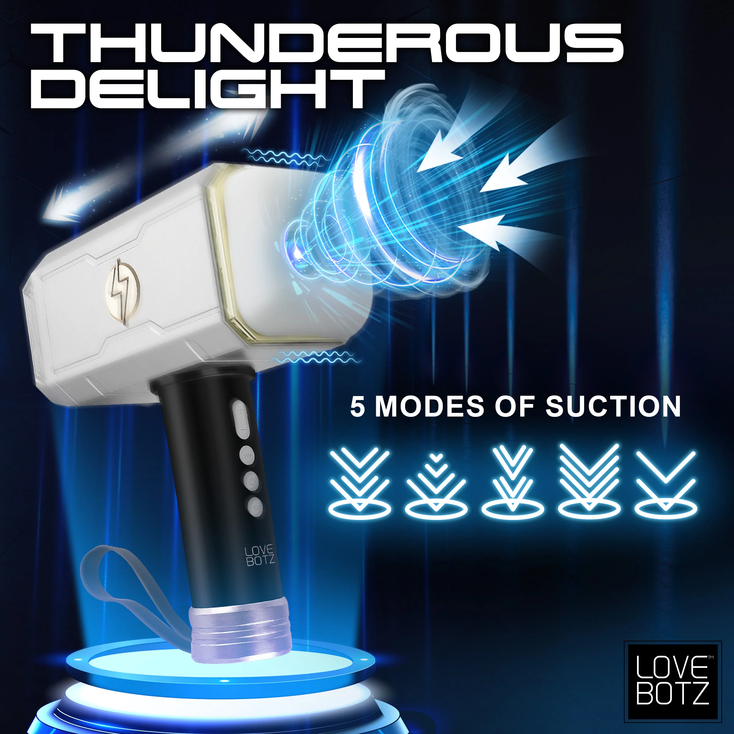 Thor's Thunder Stroker Sucking Masturbator