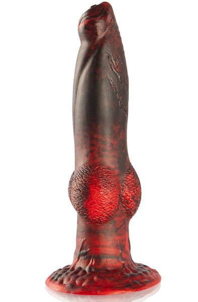 Titan In Flames Dildo With Remote 22,5 cm