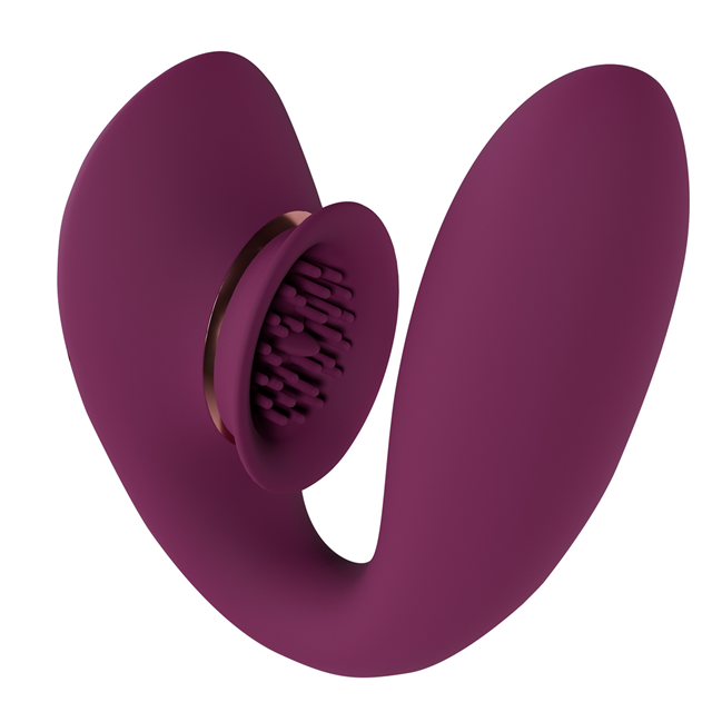 Twitch 3 - Rechargeable Vibrator and Suction - Burgundy