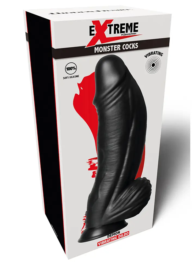 Vibrating Demon Monster Dildo 28 cm