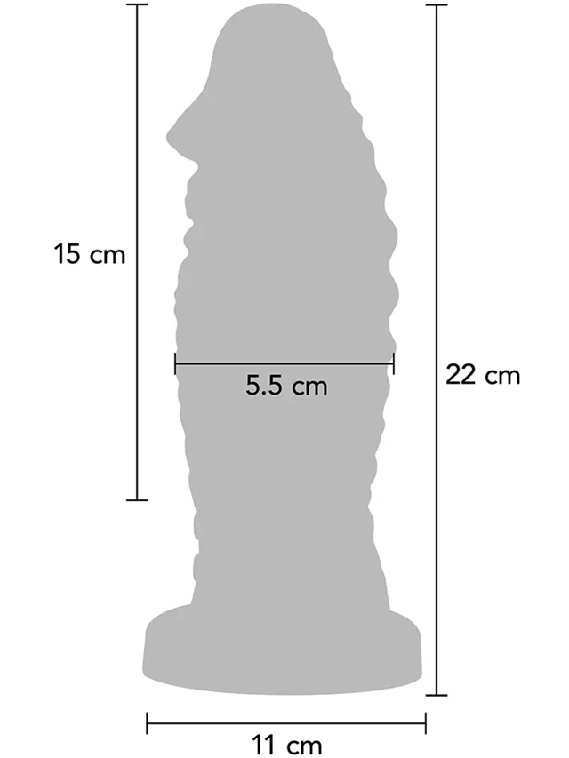 Vibrating Devil Monster Dildo 22 cm