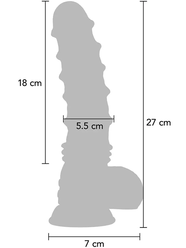 Vibrating Dragon Monster Dildo 27 cm