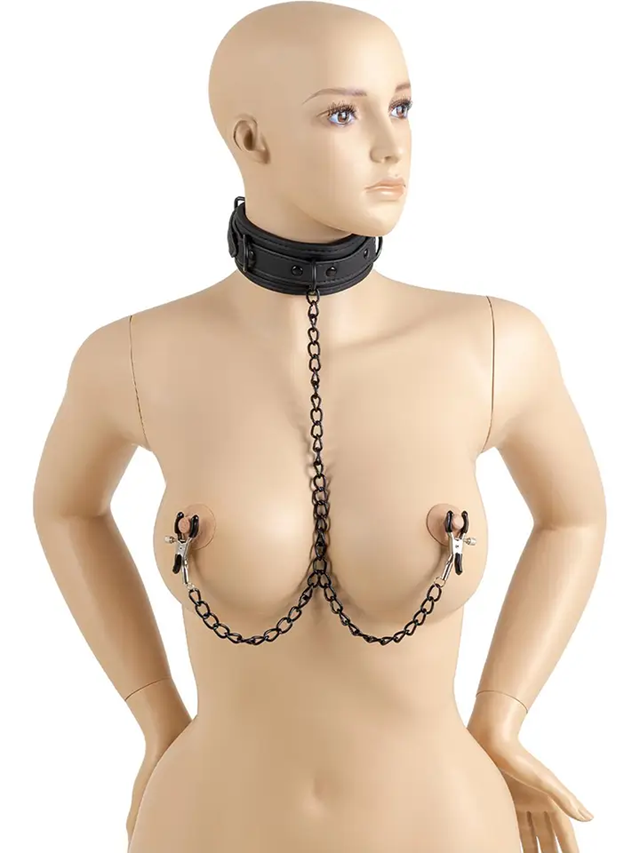 Virgite Collar With Nipples Clamps