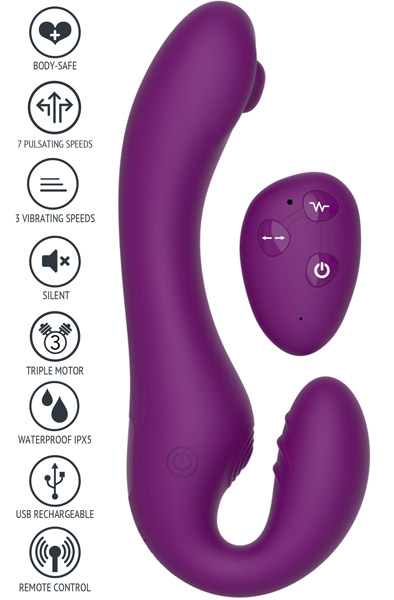 Strapless Strap-On Pulse Vibe