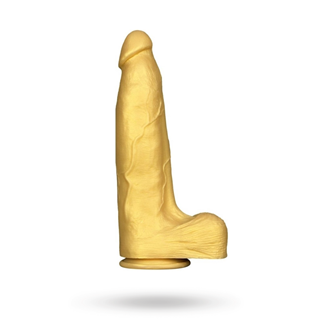 Xxl Silicone Dildo Gold 33 Cm